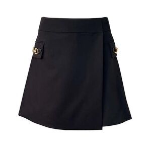 Derek Lam “Jillian” Wrap Style Black Skort, Sz 6
